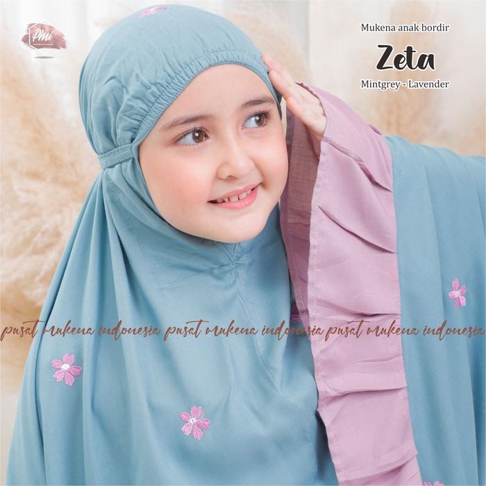 (Allthebest) MUKENA ANAK TANGGUNG RAYON BORDIR ZETA