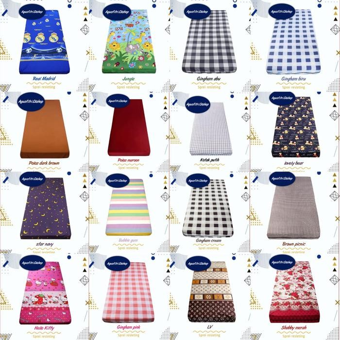 DISKON Sarung Kasur Busa Resleting 90x200x10 - Sprei Resleting 90x200x10 READY STOCK