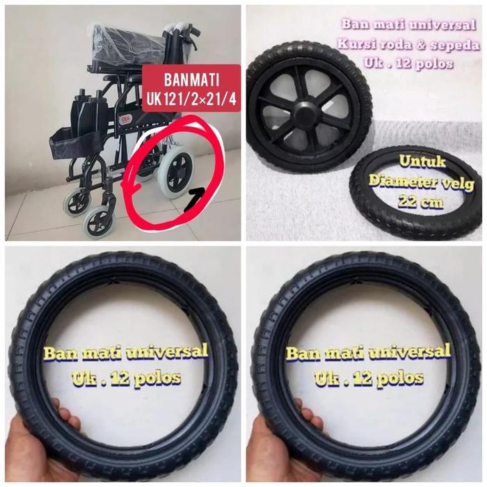 BAN KURSI RODA. ban belakan kursi roda ukuran 12