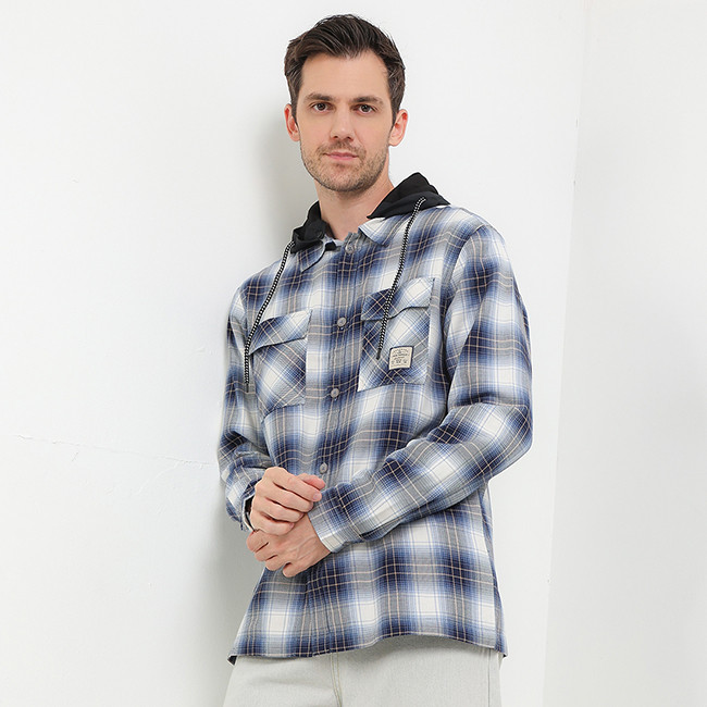 Hush Puppies Hoodie Pria Sancho Navy