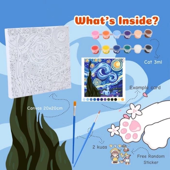 

- Paint by Numbers Canvas 20x20cm - Nature Series