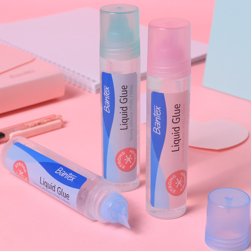 

[BMS Bekasi] Bantex Liquid Glue / Lem Cair 50 ml Daya Rekat Kuat Washable BH8601