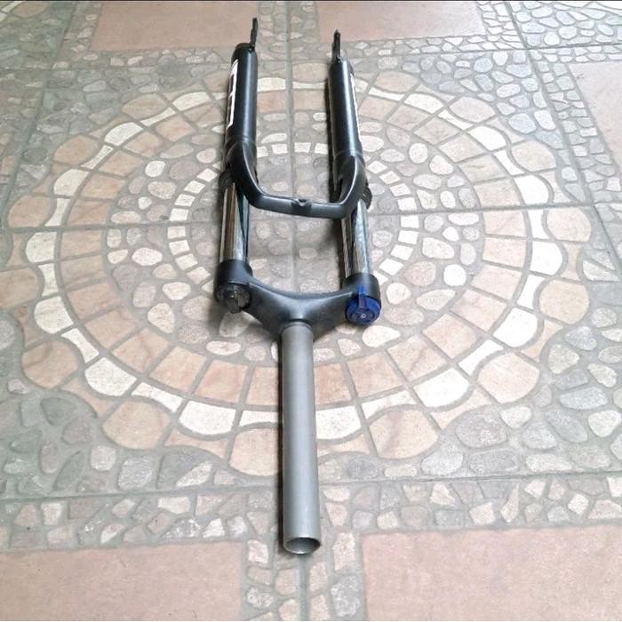 FORK GARPU MTB EVO 26 COIL 28.6 T.120 LOCK DISC ONLY HITAM sparepart sepeda termurah