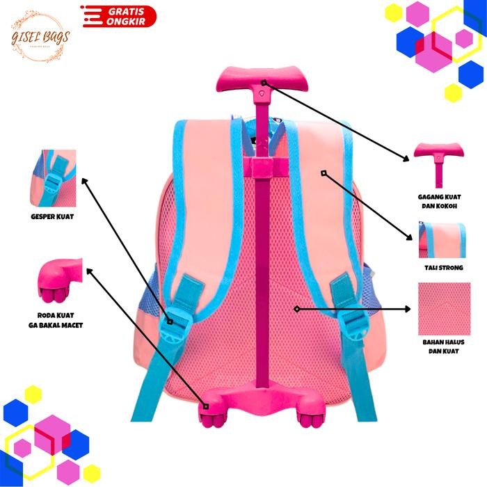 Trolley Anak Sekolah Sd Tas Koper Perempuan Anak Sd Gambar Lucu Import