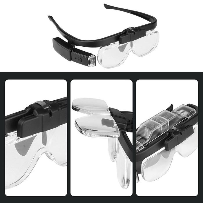 

Kacamata Pembesar Led Ab85 / Kaca Mata Servis / Lampu Reparasi / Eyelash Extension