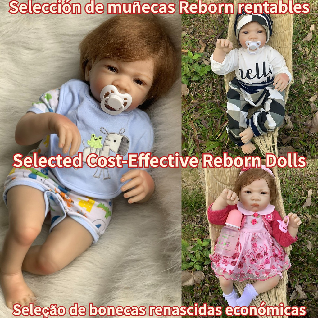 22 Inch Lifelike Painted Bebe Reborn Doll Handmade Lifelike Newborn Baby Doll For Birthday Gifts