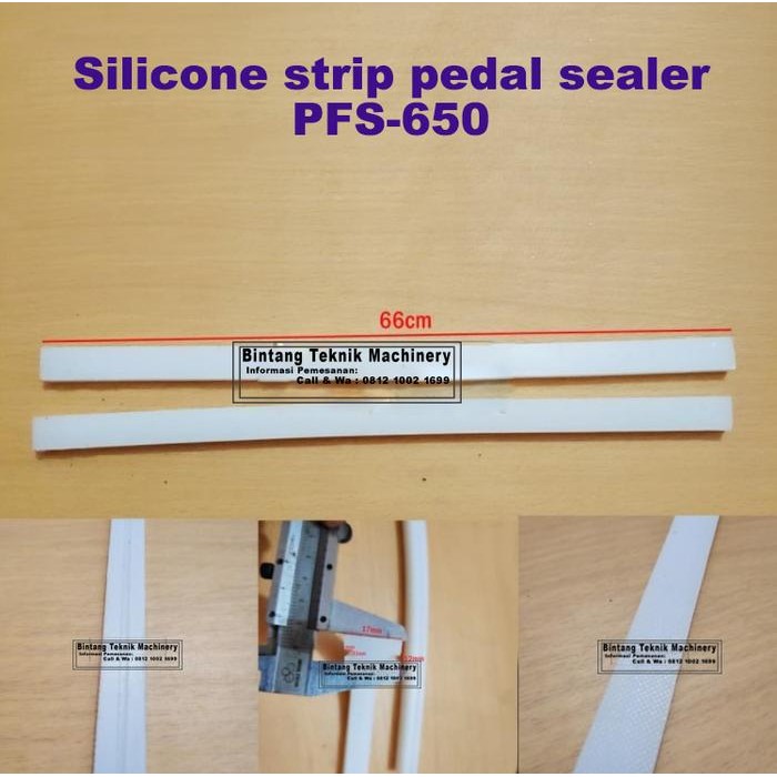 karet silicone strip pedal sealer bantalan mesin press plastik Kode 1413