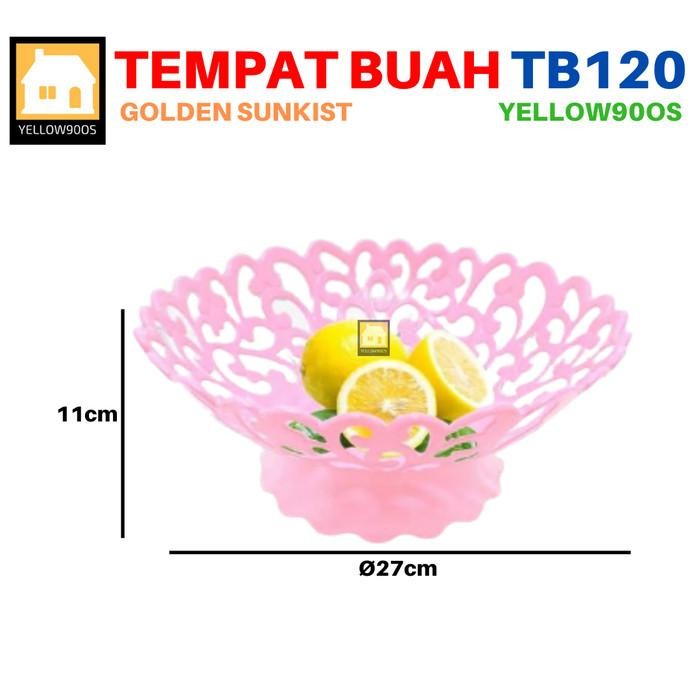Tempat Buah Piring buah Wadah saji buah TB 120 Golden Sunkist Kode 435