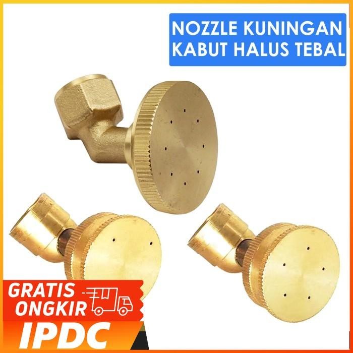 Nozzle Kuningan bulat drat 14mm - Nozzle kuningan bengkok bebas pilih