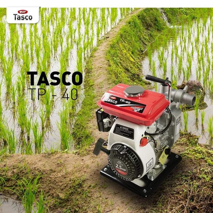 TASCO Pompa Air Bensin TP 40 Alkon 1,5 Inch Plus Converter 1 inch 4tak