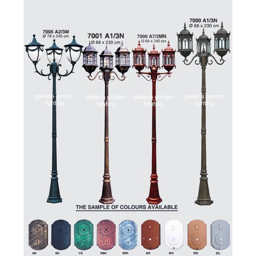 lampu taman outdoor tiang tinggi