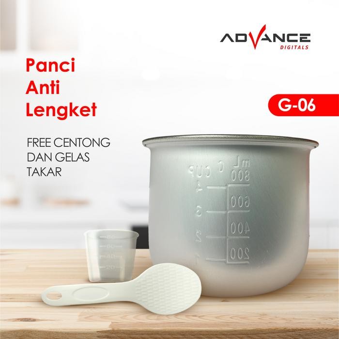 Advance Digitals - Mini Rice Coocker G06 - Rice Coocker Kecil Untuk Anak Kosan - Berdaya Kecil/Low