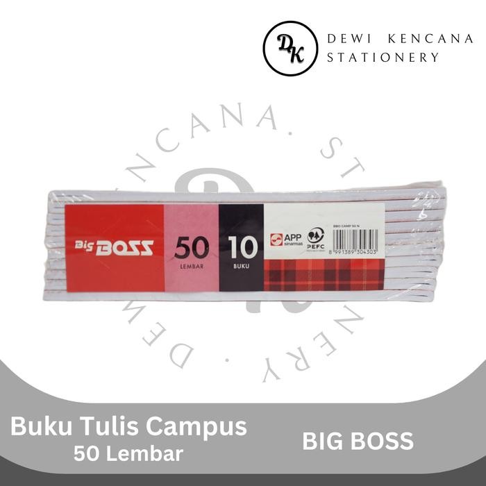 

Buku Tulis Campus Big Boss 50 Lembar 1 Pak Isi 10 Buku St045