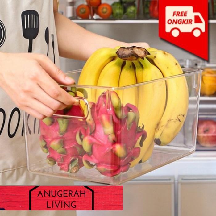 SOJIA - Tempat Penyimpanan Makanan Kontainer Box Kulkas Akrilik BESAR Kode 671