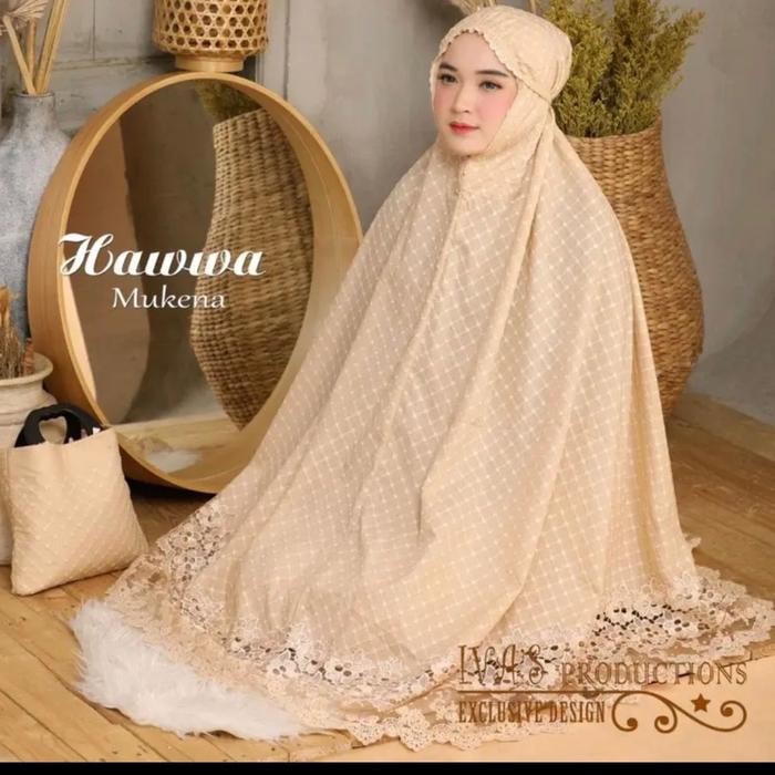 (Allthebest) (KATUN PREMIUM) MUKENA DEWASA KATUN PARIS HAWA WARNA ORIGINAL Mukenah Nyaman Bordir