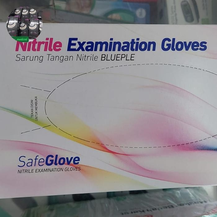 sarung tangan medis non streril/sarung tangan nitril/sarung tangan medis warna