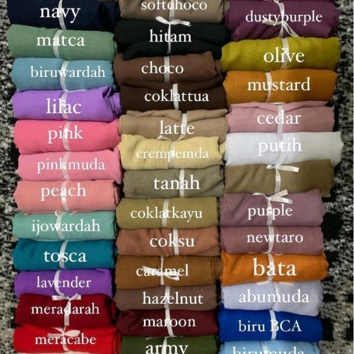 (Allthebest) Hijab Segi 4 Biru Elektrik/Biru BCA/Biru BIREL/ Biru Wardah/Hijau Wardah/ Hijab Premium