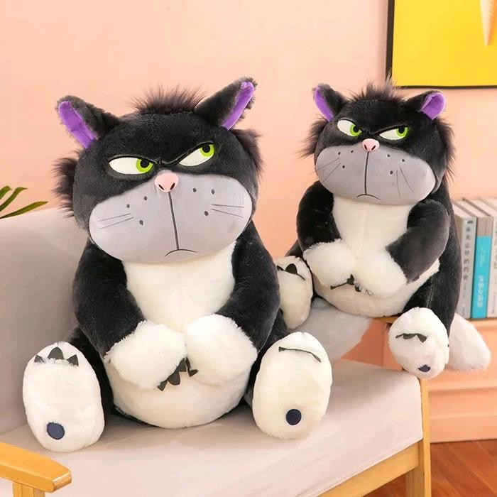 Boneka Kucing Lucifer Plush Cartoon Cute Cat Boneka Lucifer Cat Hadiah Anak Dolls Toys