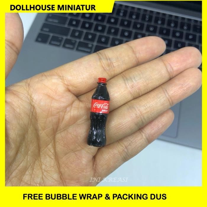 DOLLHOUSE MINIATUR MAINAN BONEKA BARBIE BOTOL COCA COLA
