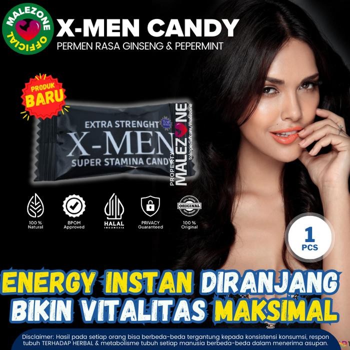 Product Laris Permen Xmen Obat Herbal Kuat Tahan Stamina Lama Pria Dewasa Original