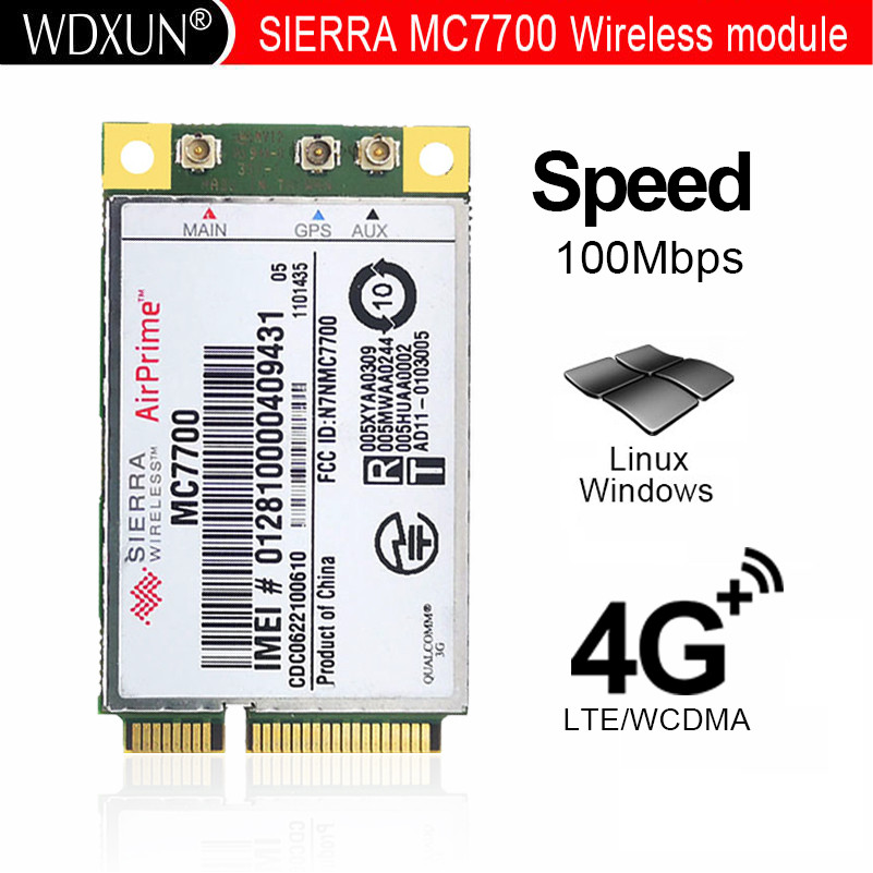 Mini PCI-E 3G/4G WWAN GPS module Sierra MC7700 PCI Express 3G HSPA LTE 100MBP Wireless WWAN WLAN