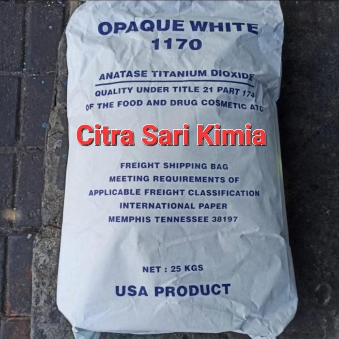 

TITANIUM DIOXIDE / OPAQUE WHITE / TIO2 FOODGRADE 1 Zak 25 KG