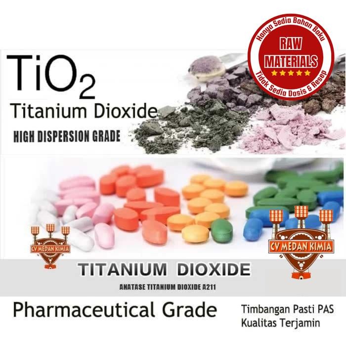 

Pigmen Pewarna Pemutih Titanium Dioxide 1kg TiO2 Pharmaceutical 1 kg
