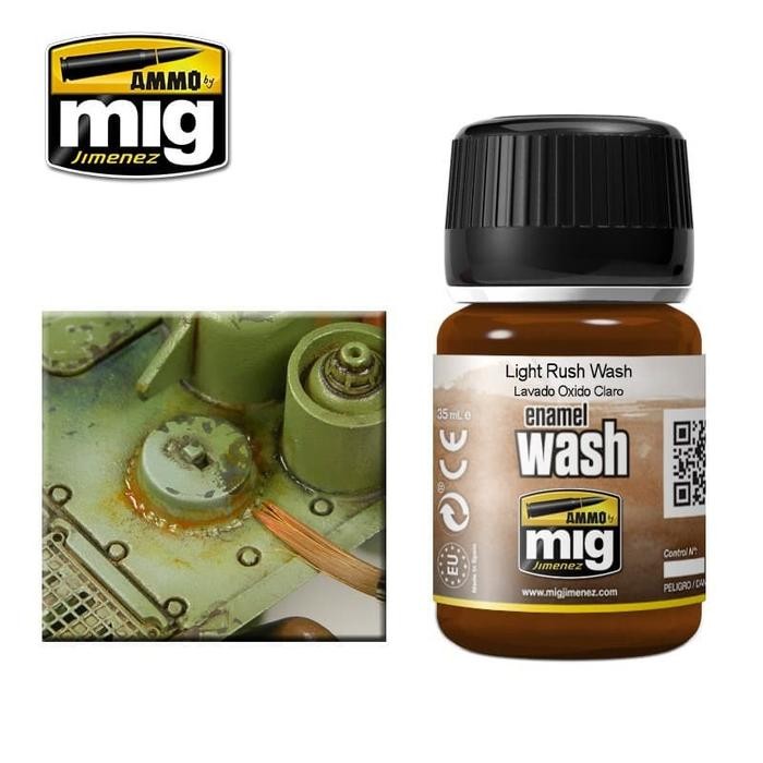 

Amig1004 : Light Rust - Enamel Wash Ammo Mig For Weathering Model Kit , Mecha , Gundam Dan Diorama