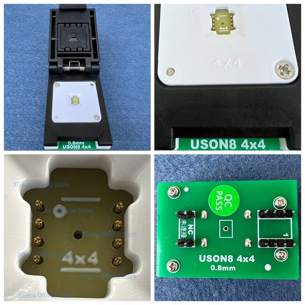 

XGecu QFN8 WSON8 USON8 DFN8 2X3 4X3 or 4X4 IC Socket universal adapter for SPI NAND NOR Flash with