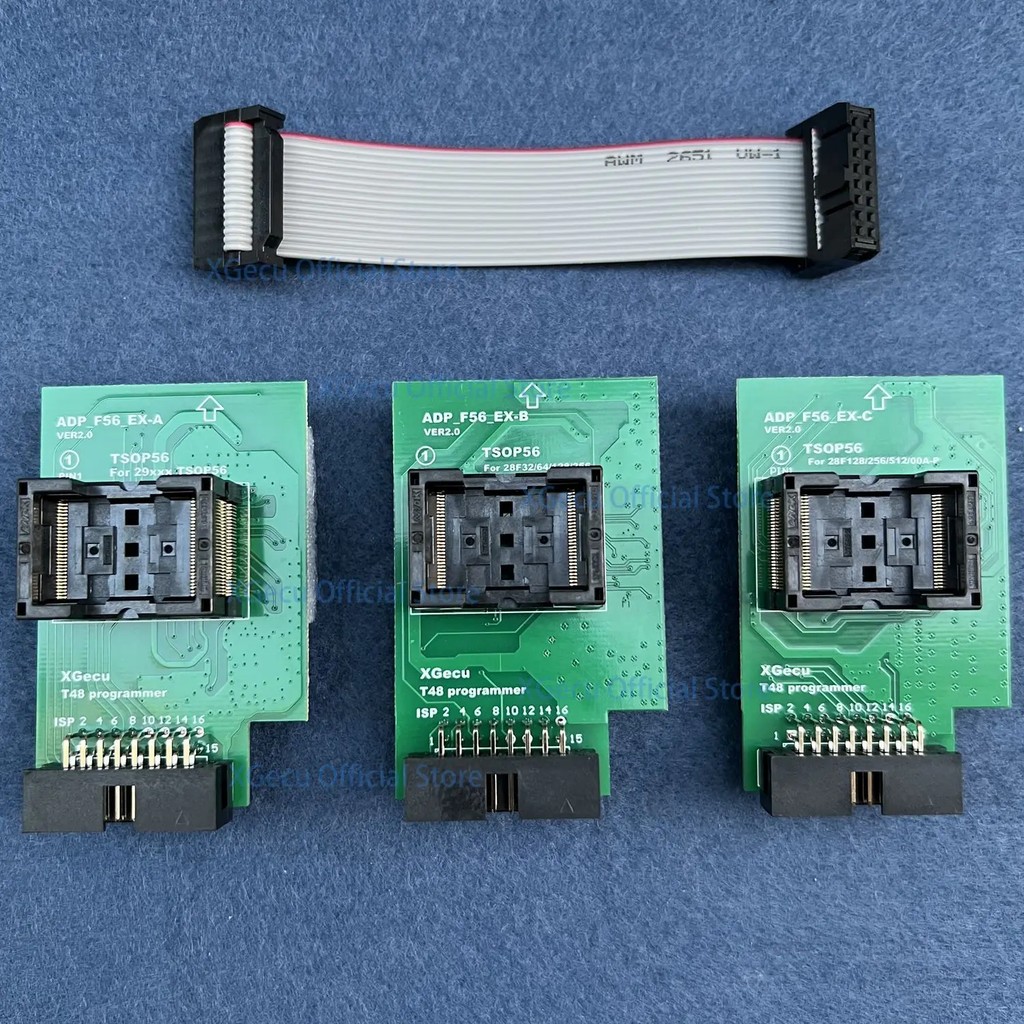 

Newest VER2.0 TSOP56 adapter can only work on XGecu T48 programmer ADP_F56_EX-A ADP_F56_EX-B or
