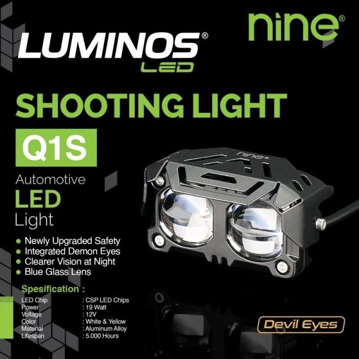 C - Lampu Led Tembak Sorot Luminos Q1 Projektor Laser 3Mode 5000Lumen Grs -Gratisongkir
