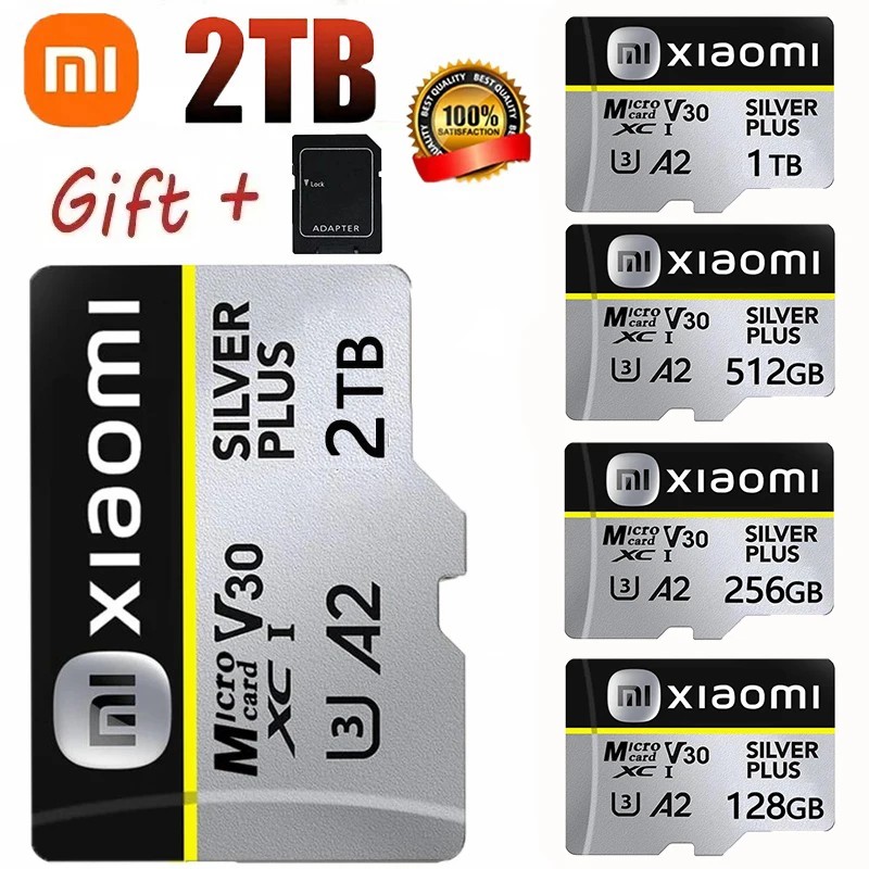 Xiaomi 2TB Micro SD Memory Card Class 10 1TB 512GB 256GB 128GB Micro SD TF Flash Card 256 128 GB