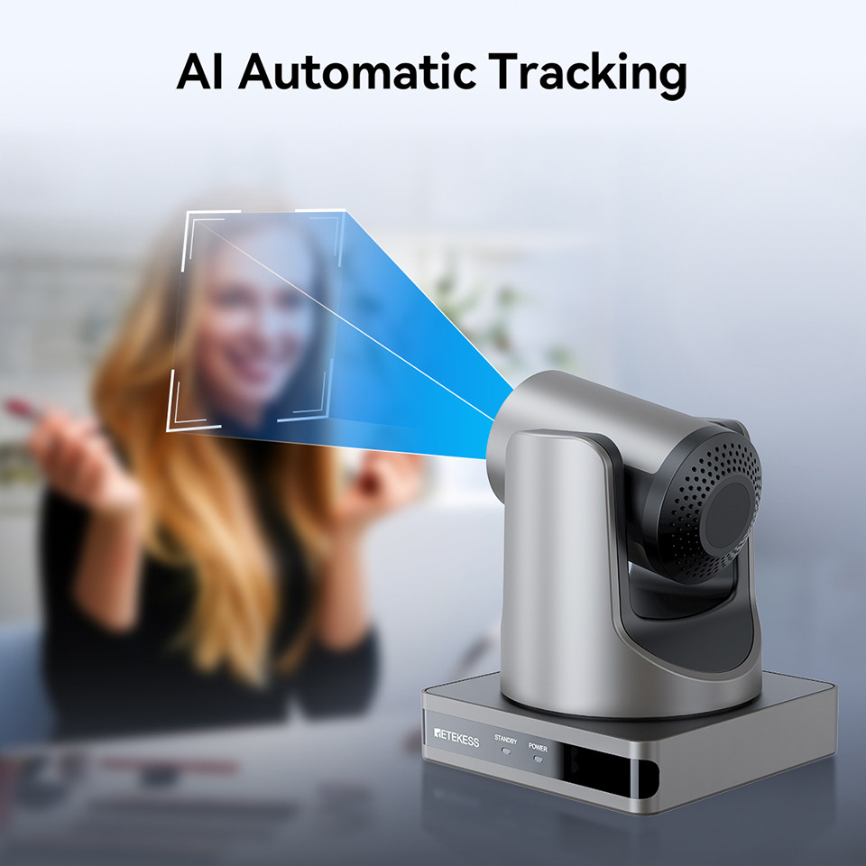 Retekess TC202 PTZ Camera Ai Tracking Conference Camera PTZ Video NET HDMI USB Live Streaming Camera