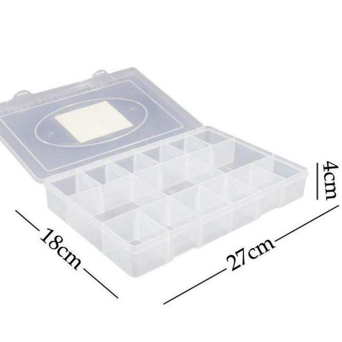 (Allthebest) Kotak Plastik 12 Sekat / Kotak 18 Sekat / Kotak 20 Sekat / Kotak 3 Sekat Besar / Green