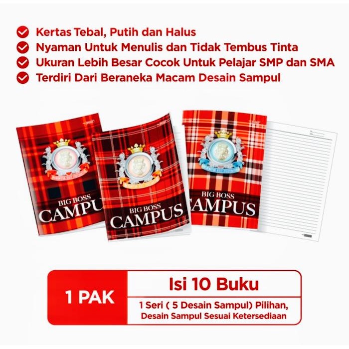 

Buku Tulis Campus Big Boss 50 Lembar
