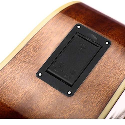 (Allthebest) Box Battery Holder 9V Elektrik Bass Gitar Tempat Batere Case 9V