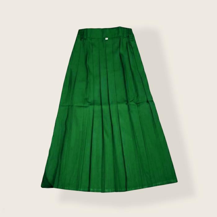 (Allthebest) Rok Rempel Panjang Hijau MI/SD Rok Plisket Panjang Hijau Anak Sekolah