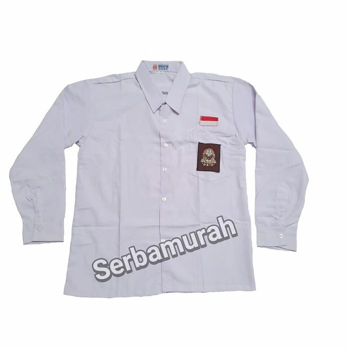 (Allthebest) baju sma lengan panjang seragam putih sma lengan panjang