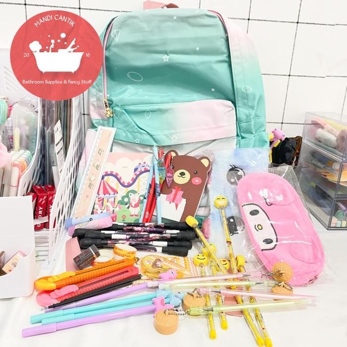 

TERLARIS Paket komplit back to ool Versi 1 ONLY 149 K jualan untuk anak sekolah alat tulis kantor