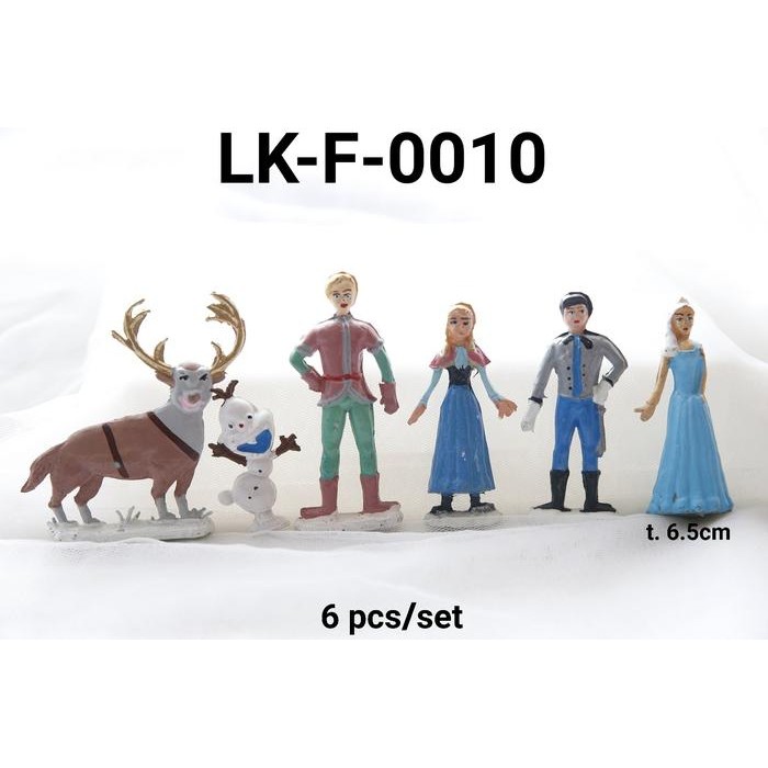 LK-F-0010 Topper cake hiasan kue tart lokal frozen elsa anna olaf