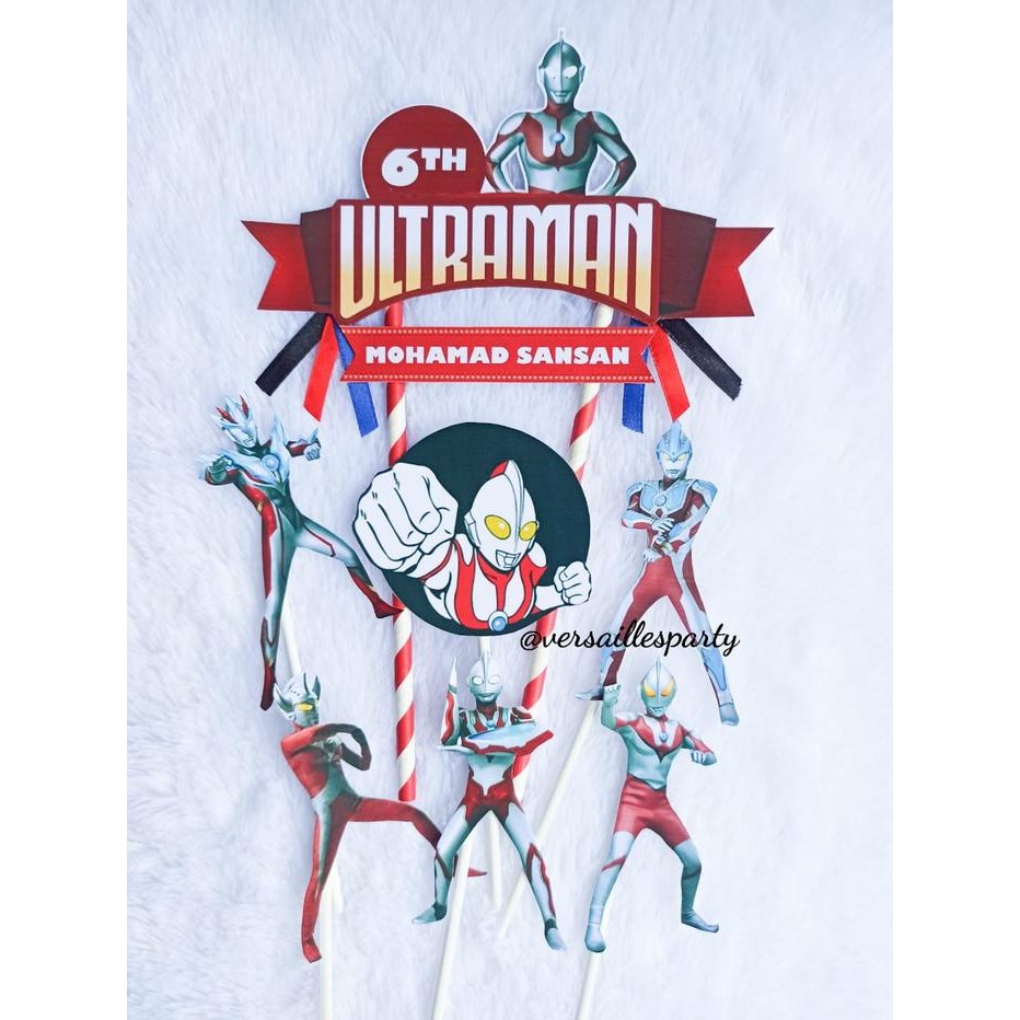 Cake Topper Ultraman/Hiasan Kue Ultraman/Topper Ultraman/Ultraman