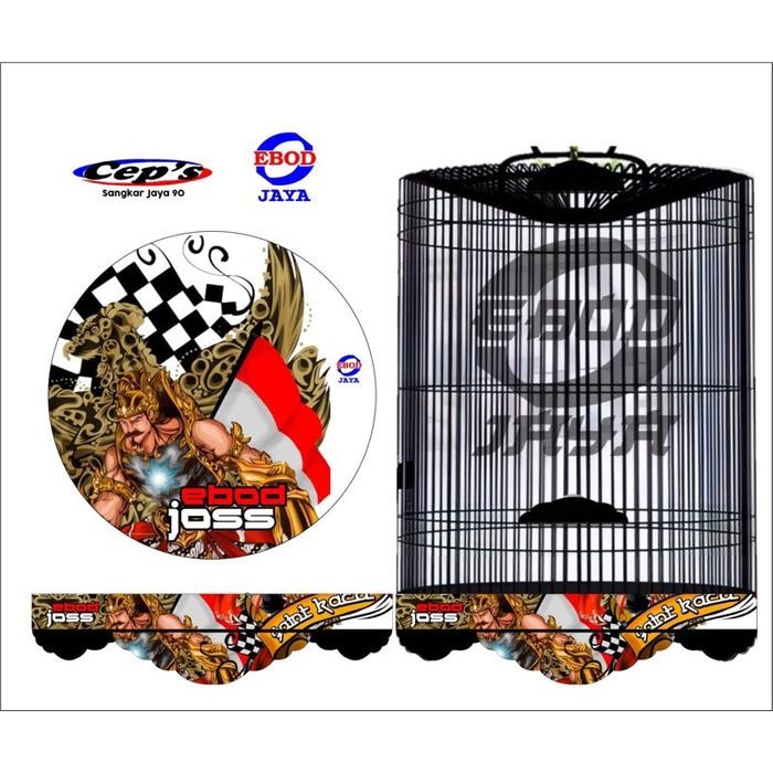 SANGKAR KANDANG MURAI BATU EBOD JAYA DEKAL BAMBU no.2