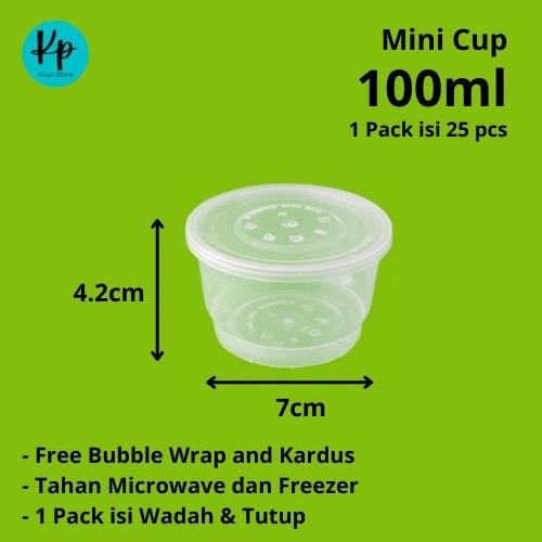 KOTAK PLASTIK THINWALL MINI CUP - 100ml