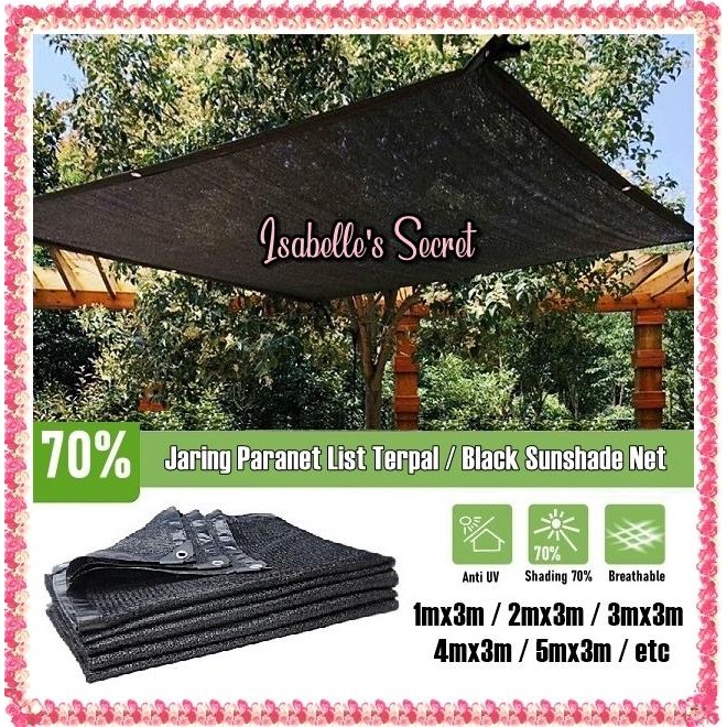 Jaring Paranet Korea 70% / Jaring Teduh Penutup Kebun Taman Meteran