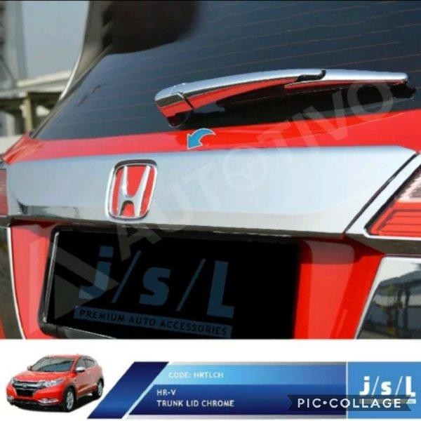 Terbatas Lis Trunk Lid Chrome Honda Hrv Tahun 2014-2017