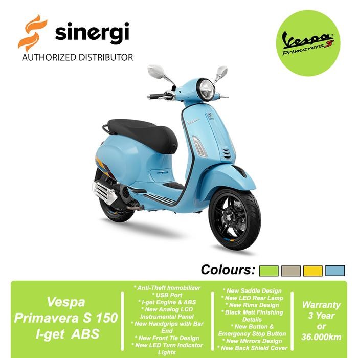 Vespa Primavera S 150 I-Get Abs - [Bekasi,Depok,Tangerang]