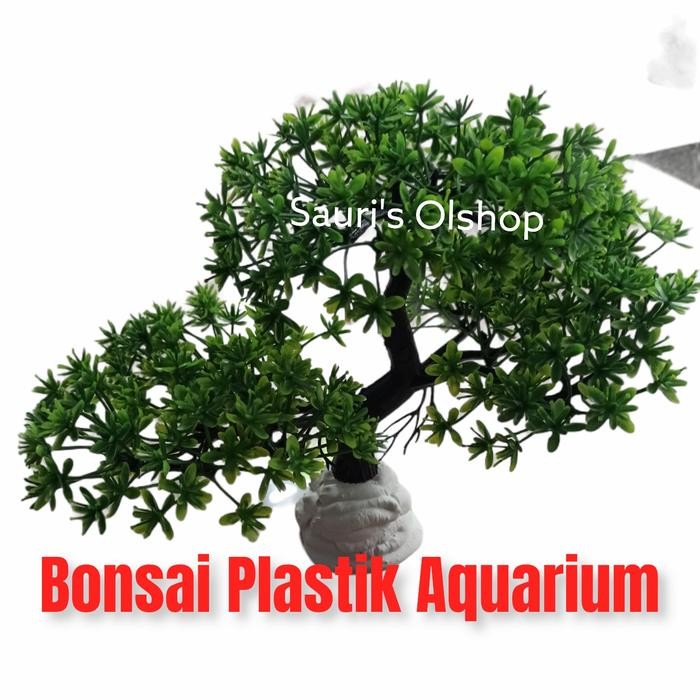 Tanaman Bonsai Aquascape Plastik Bonsai Hiasan Aquarium