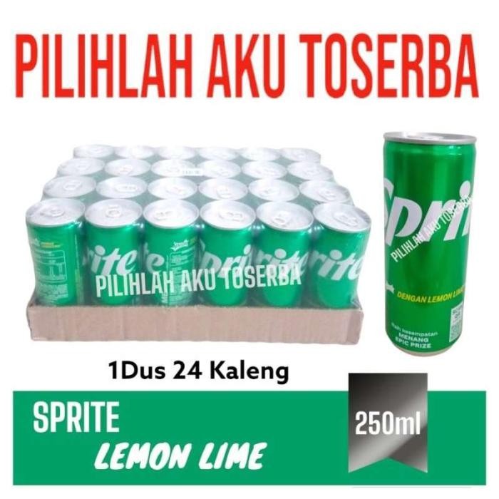 

Sprite KALENG CAN 250 ml - ( HARGA 1 DUS isi 24 )