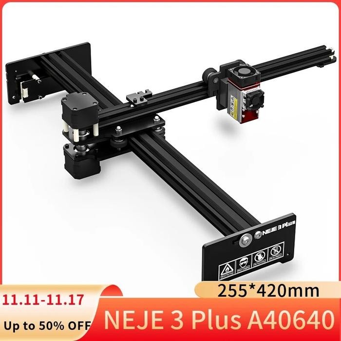 

. 2023 Neje 3 Plus A40640 80W Dual Beam Laser Engraver And Cutter, -