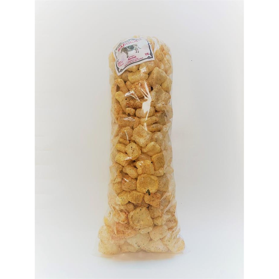 

Kerupuk Kulit Sapi Asli Barokah 1 Ball Kemasan Jumbo 500 Gram Rasa Original Asin Gurih Pedas Daun
